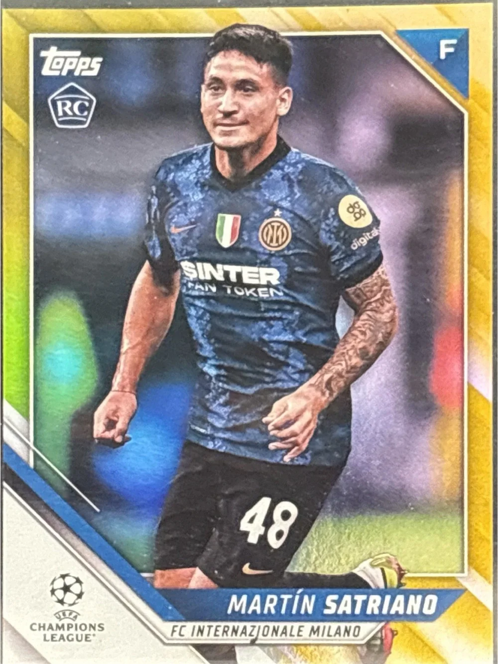 Topps  Martín Satriano Rookie Soccer Trading Card - LE 6/250